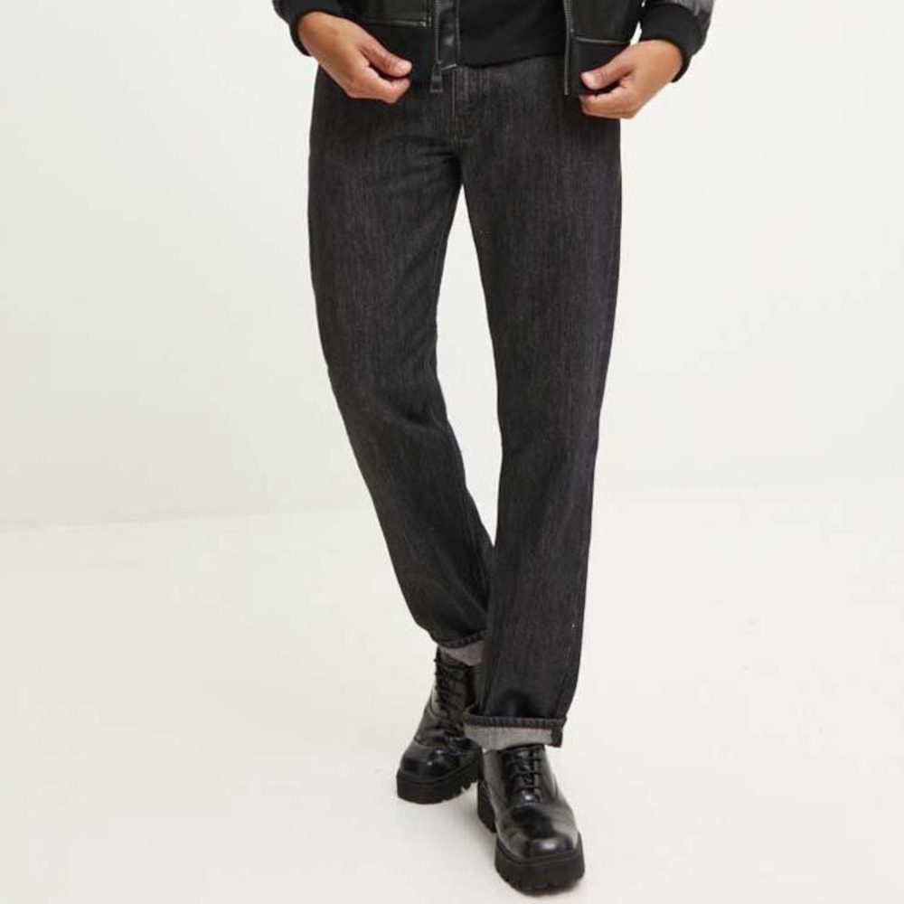 New Guess Black Straight Leg Men Jeans SZ 32 - Picture 4 of 11